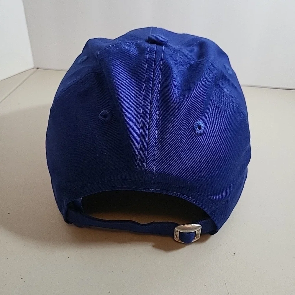 New Era 9forty Blank Fitted Baseball Women's Hat Blue Ajustable Strap Cap